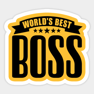 World's Best Boss Sticker